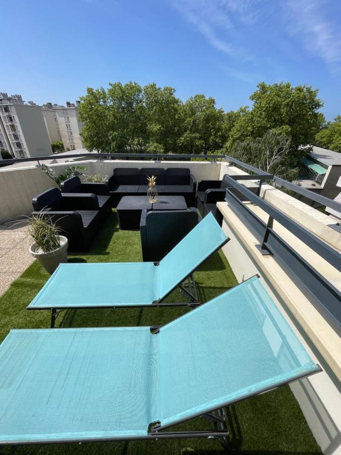 Bngo I Immense Rooftop Lyon I 2 Chambres, 4 Places Parkings, 2 Immenses Terrasses, 8 Personnes Exterior foto